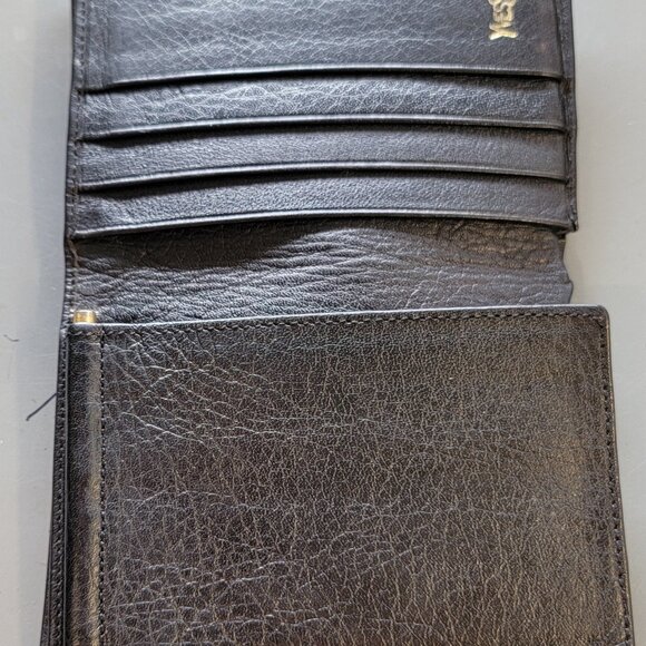 Yves Saint Laurent Men's Vintage Leather Wallet (YSL) - Picture 2 of 8